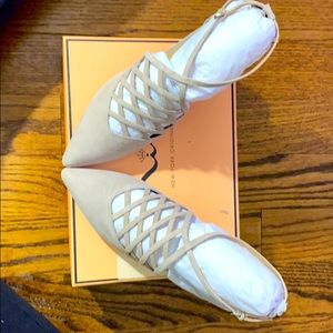 Easy Spirit Safra Slingback Wedges Black, Size 9.5